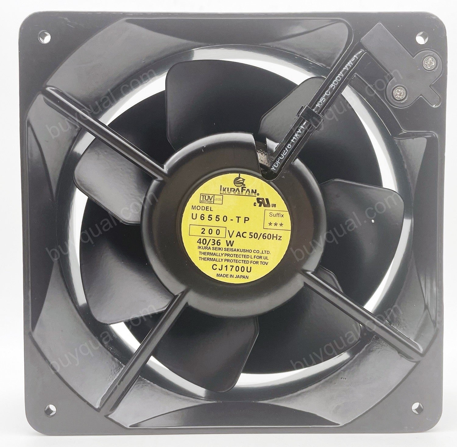 IKURA FAN U6550-TP 200V 0.2/0.18A 40/36W 2wires Cooling Fan IKURA FAN U6550-TP 200V 0.2/0.18A 40/36W 2wires Cooling Fan